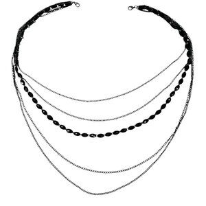 Black Beaded Waist Chain